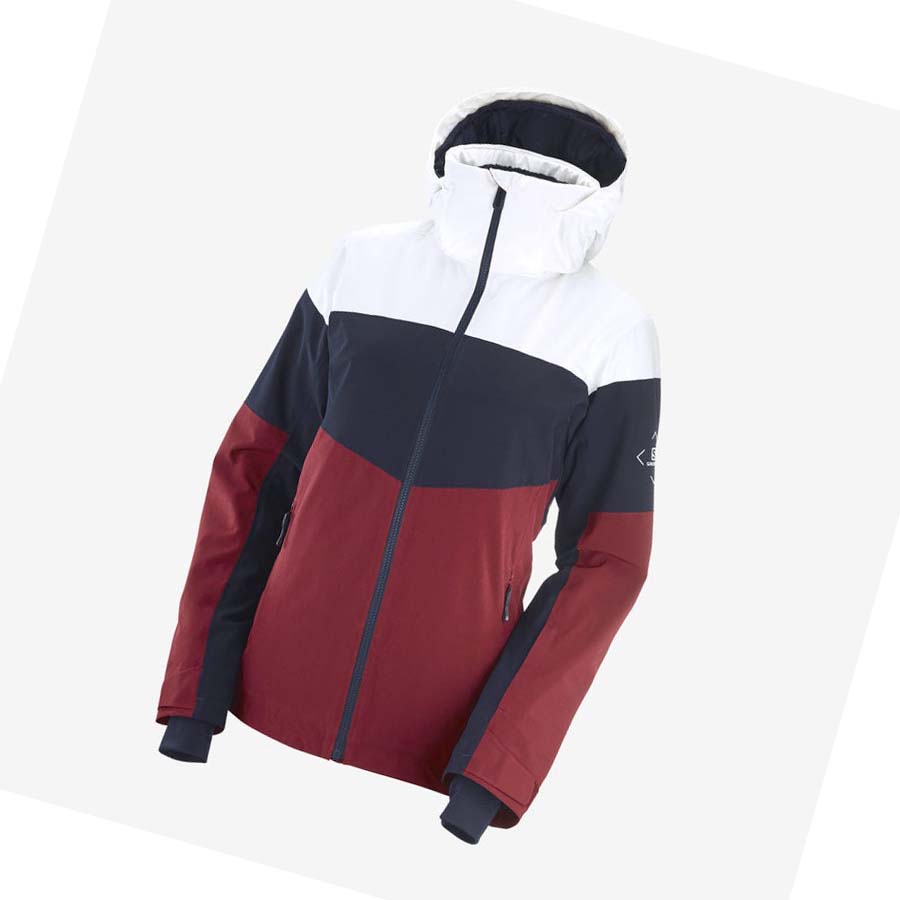 Chaquetas De Esquí Salomon SLALOM Mujer Rojos | MX 2406SGL